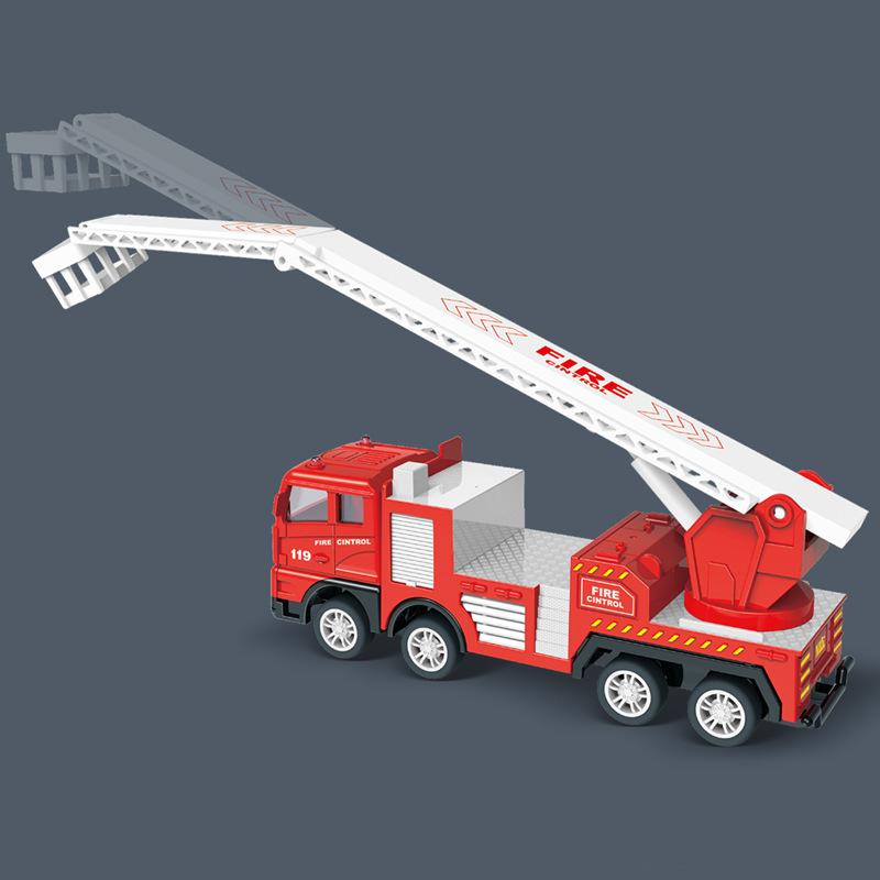 

Car Toy Firefighting Children Water Spray Ladder Features Learning Play Gift Folding Ladder
