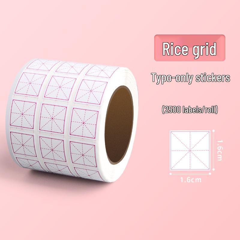 Multifunctional Correction Tape for Elementary Students - Pinyin, Tian Zi Ge, Mi Zi Ge, and English Fixes, No Residue