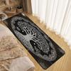 Black Bohemian Sun Moon Rug for Living Room Bedroom Soft Rug Non Slip Home Balcony Entrance Decorative Doormat