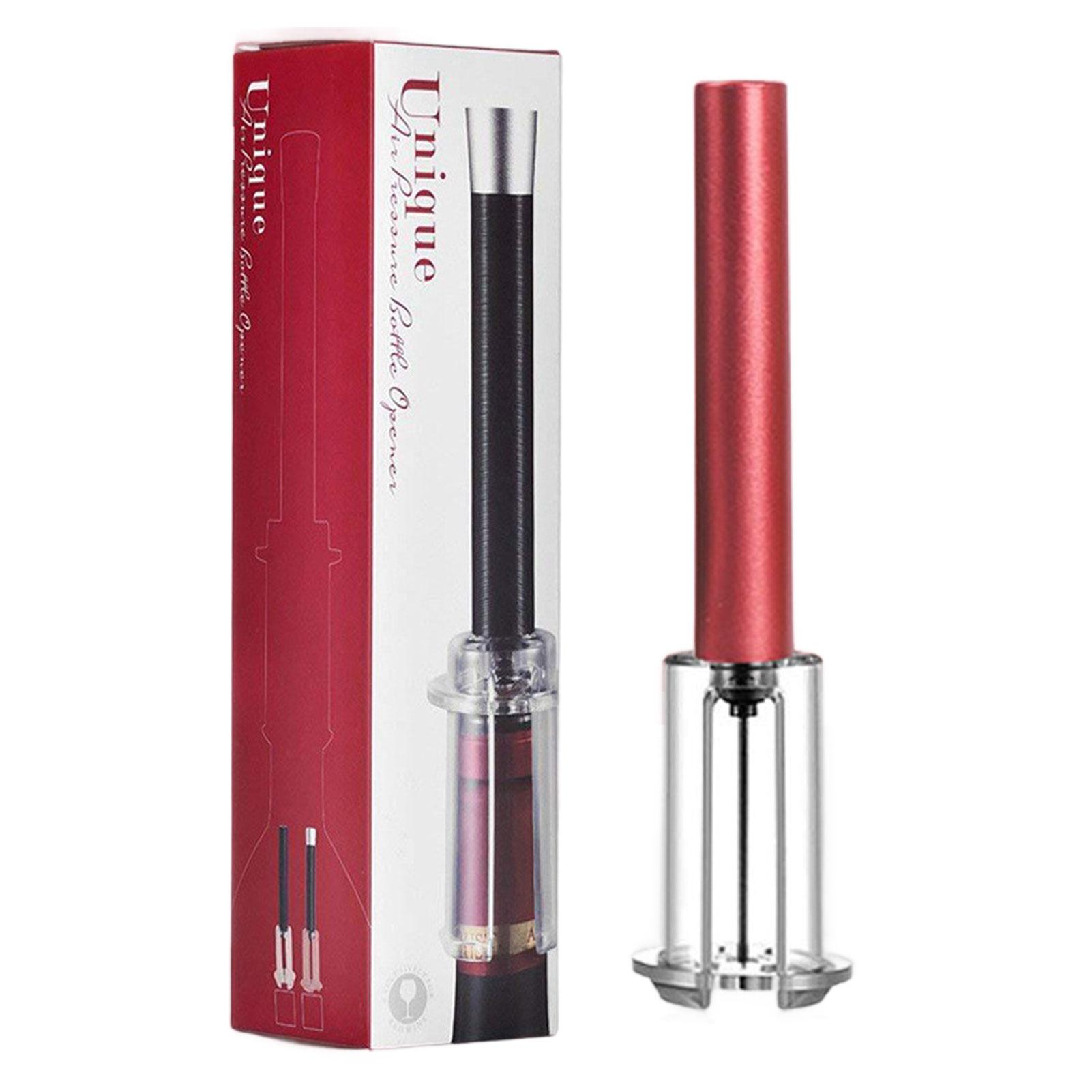 

Легкий, быстрый и безопасный пневматический штопор для винных бутылок для всех винных бутылок, эффективное устройство для удаления винных пробок красный