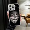 Anonymous V Mask Shockproof Phone Case for iPhone 17 Air 16 16E 15 Pro Max 14 Plus 13 Mini 12 Back Cover Anti Fall Fundas