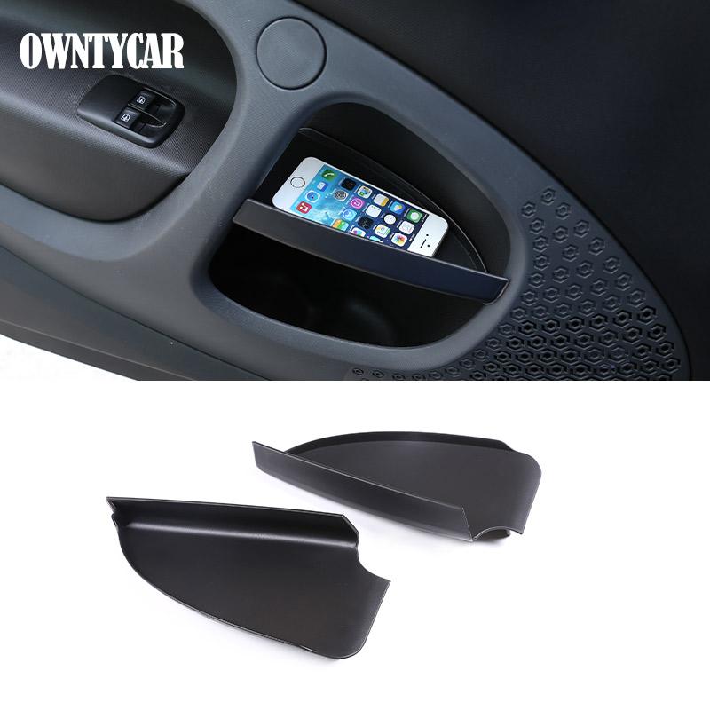 

For Mercedes Smart 453 fortwo 2016-2026 Car Center Console Gap Storage Box Organizer Tray Auto Door Storage Box Accessories
