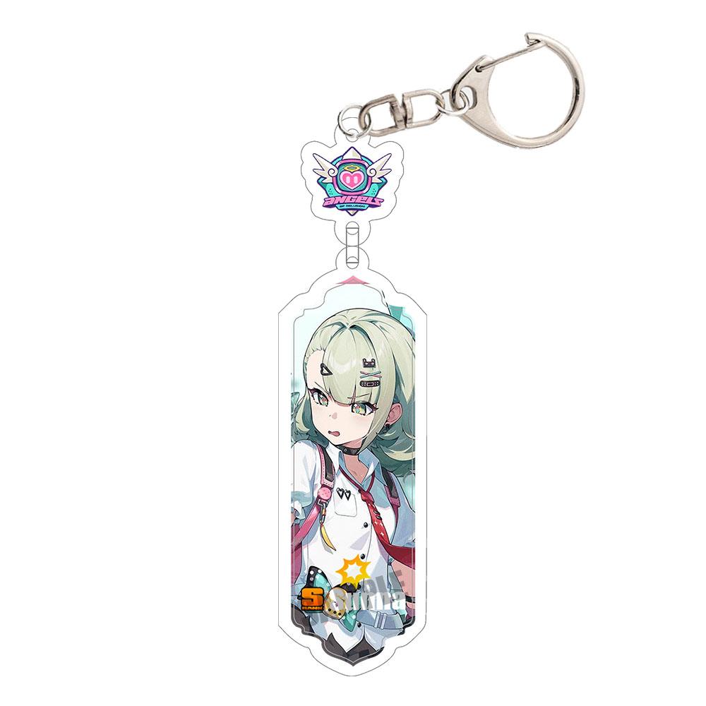 Game Zenless Zone Zero Acrylic Keychain Aria Cissia Nangong Yu Backpack Keyring Pendant Belle Nicole Demara Decorative Ornament