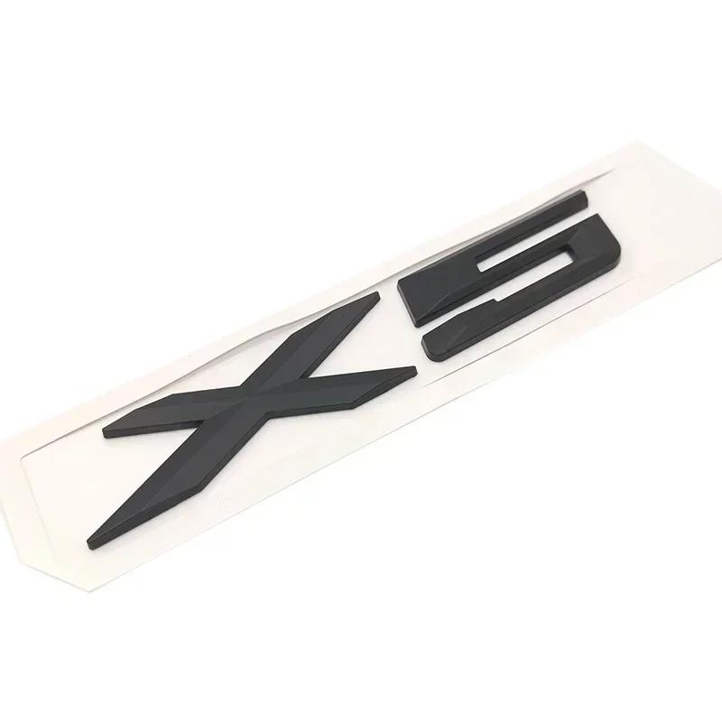 for BMW X1 X3 X5 X6 E83 F25 GT Accessories Styling 3D Chrome Logo Silver Tail Letter Plastic Emblem Badge Sticker Decoration