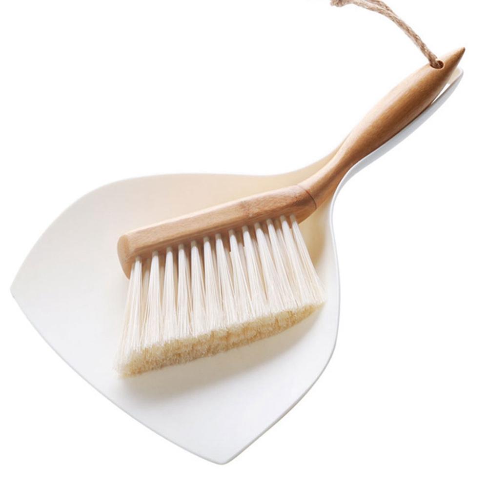 

Plastic With Rope Bamboo Handle Home Hanging Dustpan Cleaning Brush Household Cleaning Tools Broom Shovel Set белый