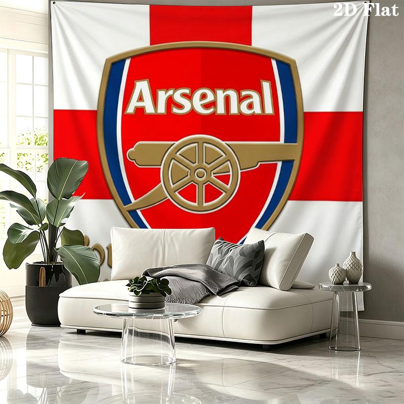 Arsenal F Custom Name Wall Tapestry Aesthetic Wall Hanging Printed Fabric Blanket Decorative Tapestries for Bedroom Living Room Home Decor