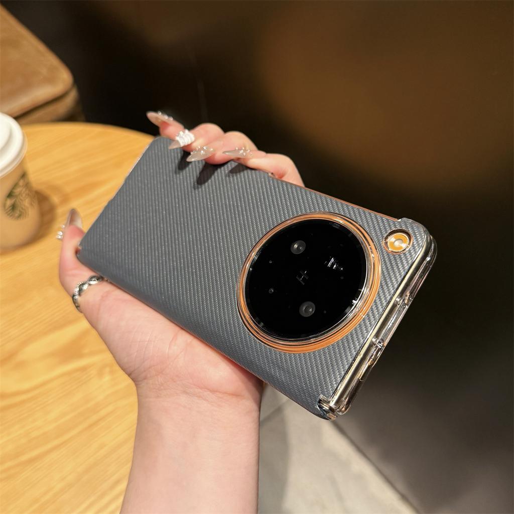 For OPPO Find N6 Case Luxury Hard PU Carbon Fiber Skin Protective Back Cover Case For OPPO Find N6 N 6 Phone Shell