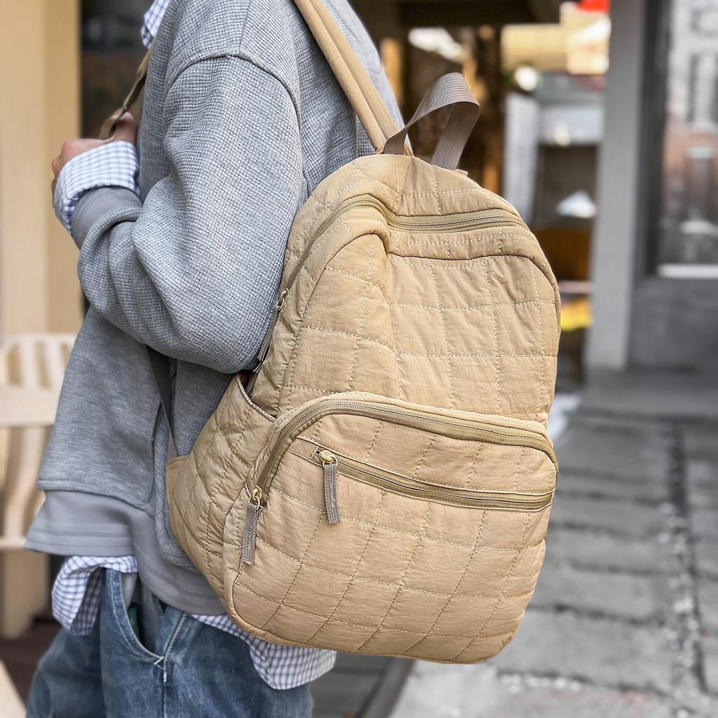 Schultasche Herbst und Winter neuer Rucksack personalisierter origineller Daunenjacken-Rucksack große Kapazität Pendler-Computertasche Freizeit Schüler-Schultasche