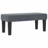 Box Spring Bed with Headboard Dark Grey 200 x 100 cm Velvet