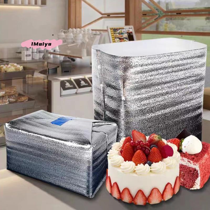 M-Aluminum Foil Cooler Bag Insulation Folding Picnic Portable Food Thermal Packing Bag Food Delivery Drink Carrier Insulated Bag