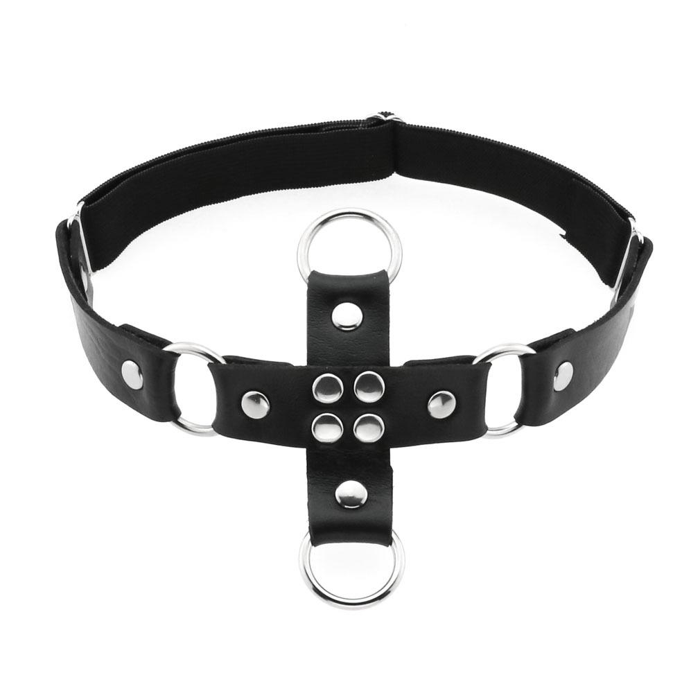 Fxcube New Goth Punk Leg Strap Garter Belt Pentagram Thigh Harness Women Girls Gothic Cosplay Accessories Harajuku Egirl Jewelry