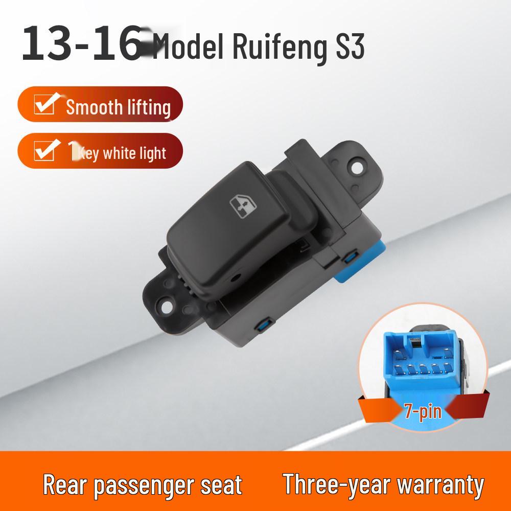 Compatible JAC Refine S3, S5, S2 Car Window Lifter Switch Button Assembly Accessories No Door Disassembly Required