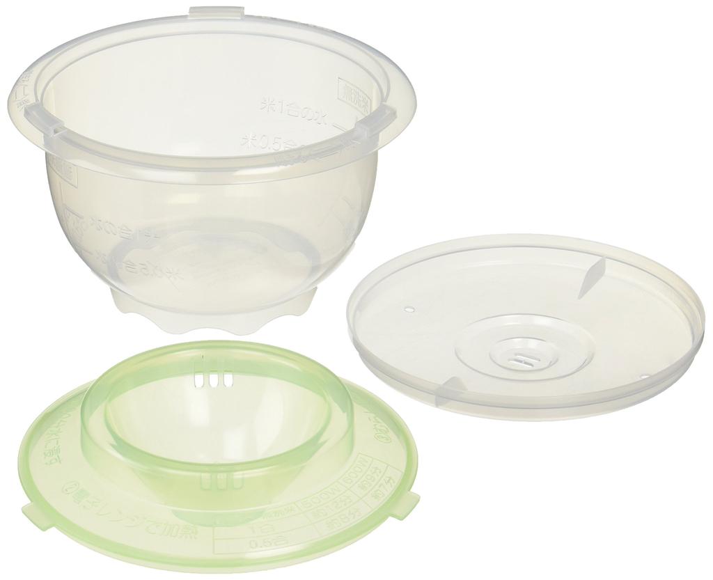 Pearl Metal Microwave Rice Made in Rice Range Gourmet Cooker, Japan, 1-Cup Cooker, C-244