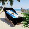 Giant Beach Towel with Argentina Flag Distressed Print, Quick Dry Microfiber, Soft Absorbent, for Beach Pool Fan Gift