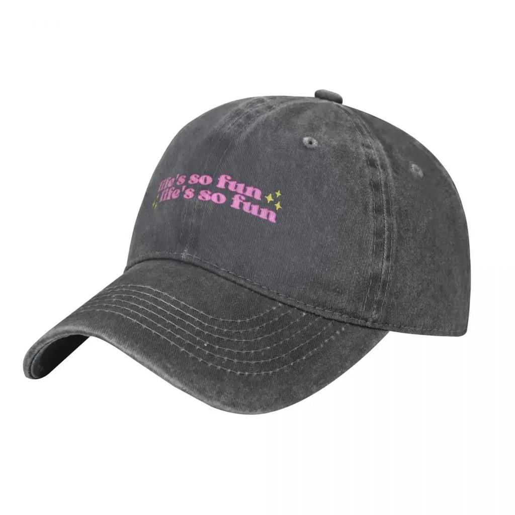 lifes so fun lifes so fun Silk Chiffon MUNA feat Phoebe Bridgers Baseball Cap fishing hat fashionable Unisex Caps Womens