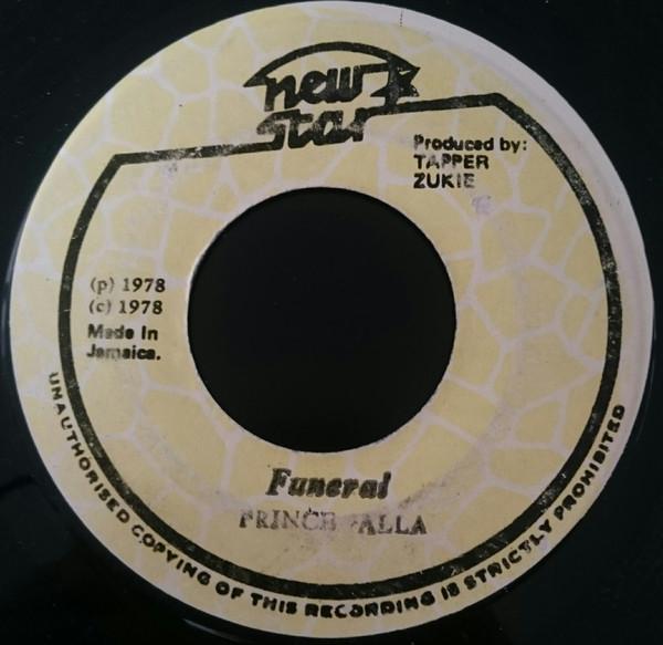 

7inch Record PRINCE ALLA - Funeral NONE New Star 1978 Jamaica Reggae, Ska & Dub Used