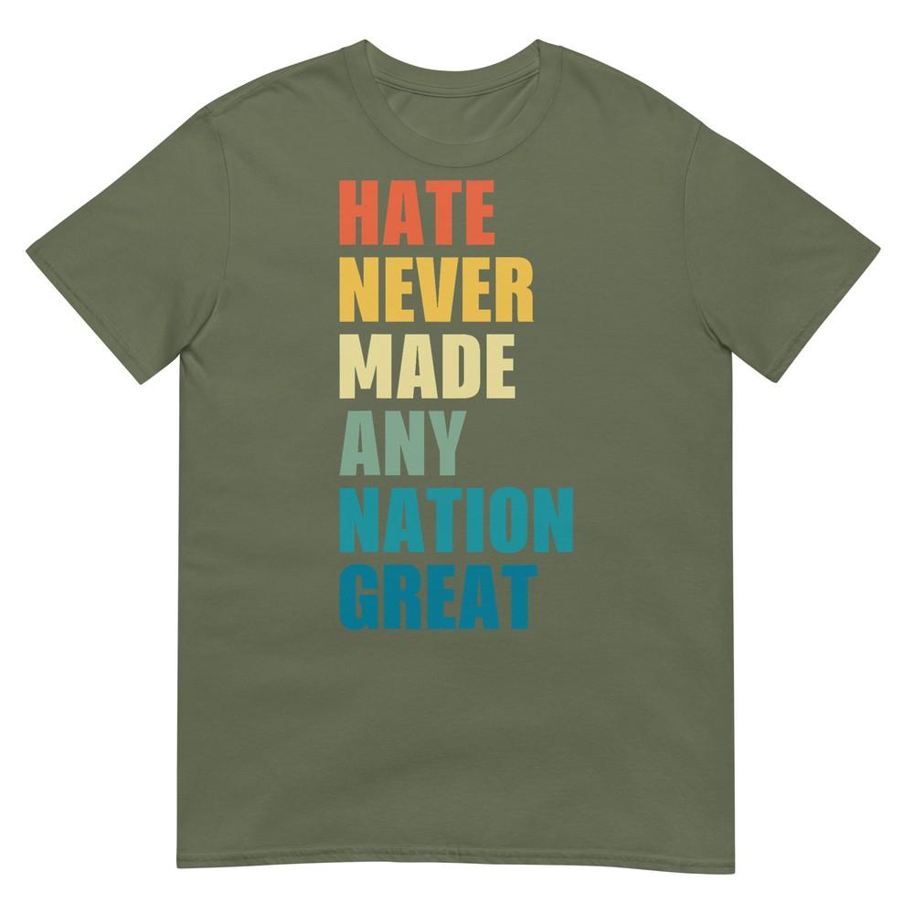 Hate Never Made Any Nation Great AntiTrump 2020 Election TShirt