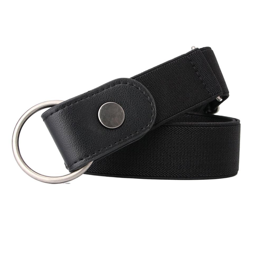 Fashion Elastic Women's Lazy Belt No Buckle Slim Adjustable Waist Belt All-match Anti-Slip Invisible Belt