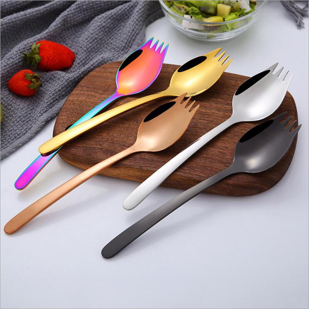 Spork Löffel Gabel Camping Wander Rucksack Savable Outdoor Utensil