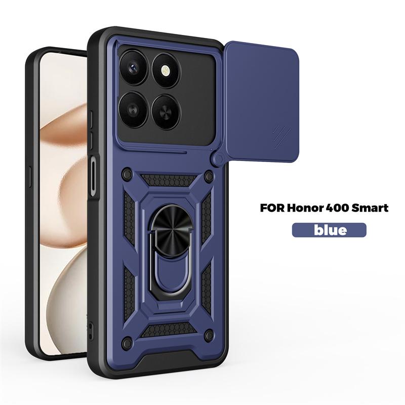 

Чохол для Honor 400 Smart 5G Захист об єктива-слайдера Протиударний Броньований Чохол для телефону Для Honor400 Smart Магнітний тримач для автомобіля Кільце-підставка Honor 400 Smart 5G