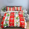Santa, Reindeer, Christmas Trees. Bedding Sets Duvet Cover Sets Duvet Covers Pillowcases(1 * Duvet Cover 2 * Pillowcases Without Duvet Insert)