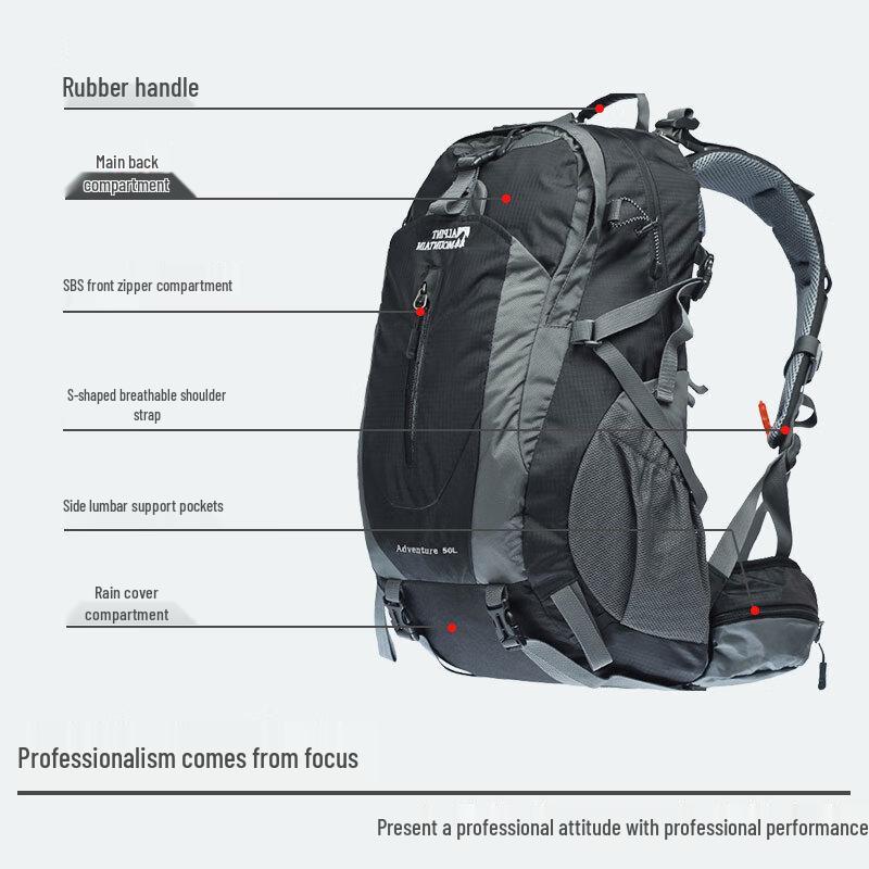 ALPINT MOUNTAIN 50L Outdoor Wander- & Reiserucksack