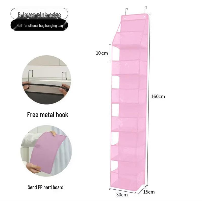 Wall-Mounted Multi-Pocket Organizer - Multi-Layer Storage Bag for Dorms and Homes