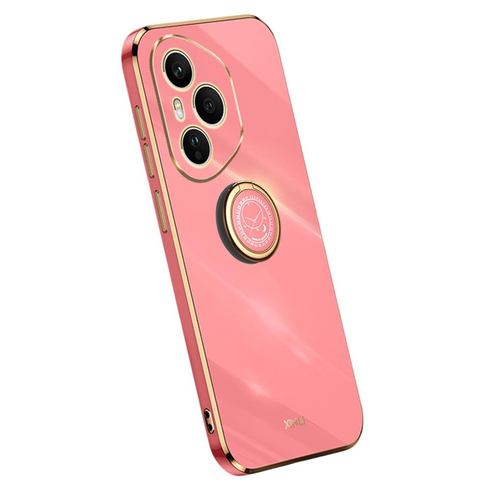 XINLI For Honor 400 Pro 5G (Global) Case Ring Kickstand Electroplating TPU Phone Cover