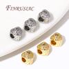 Heart Shape Beads For Bracelets 18K Gold Plated Separators For Beads,Spacers Beads,DIY Jewelry Making Supplies