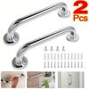 1/2pcs Stainless Steel Handrails, Accessible Bathroom, Bathroom, Safety Bathroom Handrails, Disabled Elderly Bathroom Handrails
