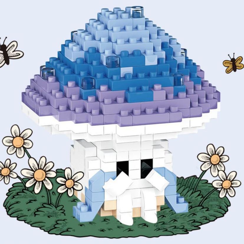 Pilz Bausteine Set Mit Abs Kunststoff Für Kinder Diy Kreatives Spiel Geschenk