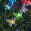 Solar Butterfly Lawn Light Fiber Optic Butterfly Garden Light Solar Powered Waterproof Outdoor Light