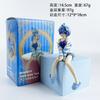 Anime Re:Life In A Different World From Zero Rem Ram Figure Blue Stripes Loungewear Model Noodle Press PVC Collection Gift Toy