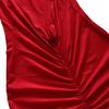 Women's Summer Temperament Oblique Shoulder Sexy Slim Backless Strap Long Dress