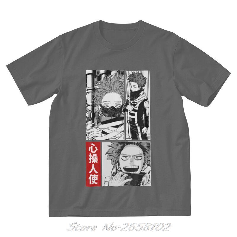 Boku No Hero Academia T Shirts Men Cotton T-shirt Anime Manga Hitoshi Shinso Tee Tops Harajuku Streetwear Tshirts Gift