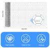 Chicken Wire Mesh Roll 40cm x 10m, Galvanized Hexagonal Fencing Wire Mesh Garden Fence Protective Metal Net with Cutting Pliers, Gloves and 100 Cable