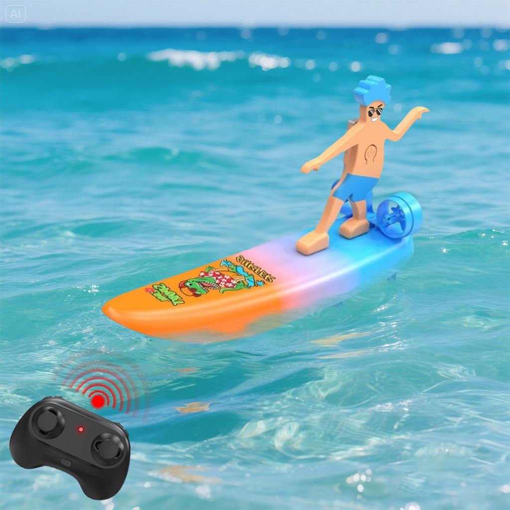 Creative Electric Remote Control Surfboard Drift Scooter Toy Charging