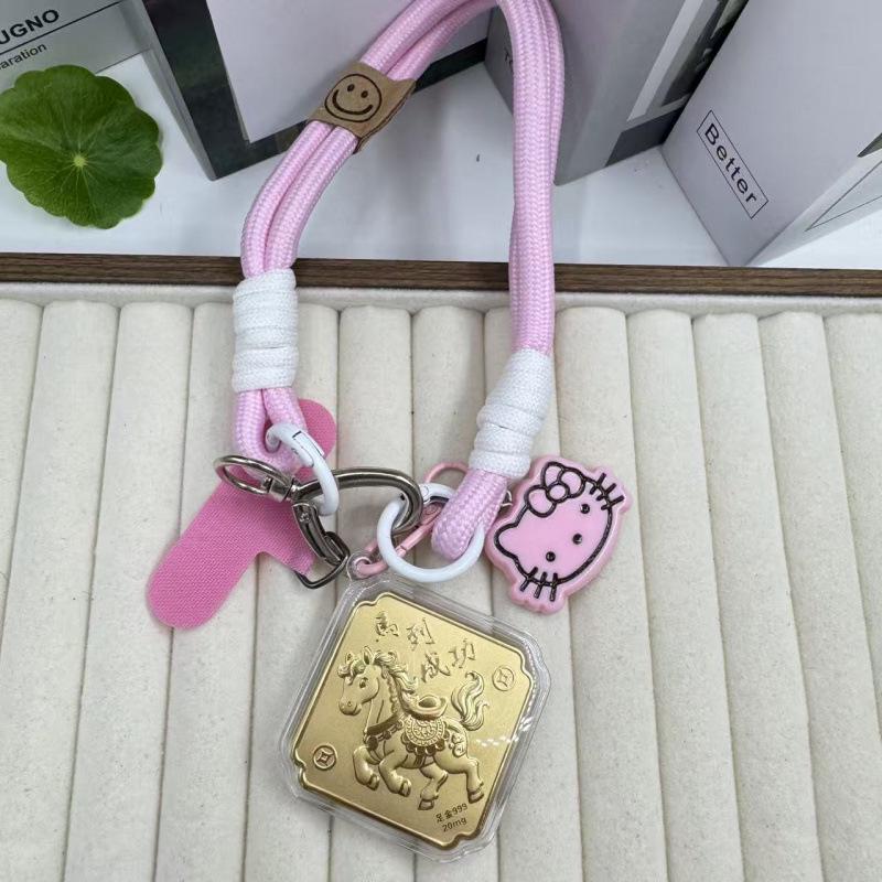 Gold Wealth Horse Keychain Pendant: Attract Success - Ideal Gift for Friends Without Gold