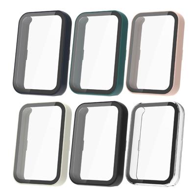 PC Case with Tempered Glass Film for Band 9 Protector Cover Watch Screen Protector Watch Housing Case