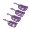 4pcs Ergonomic Design Curved Vent Brush Durable Styling Tool Home Use Vent Massage Brush  For Women