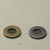 10pcs Distressed Metal Buttons 12/15/20mm Worn-out Old Metal Color 4-hole Buttons Clothing Sewing Accessories