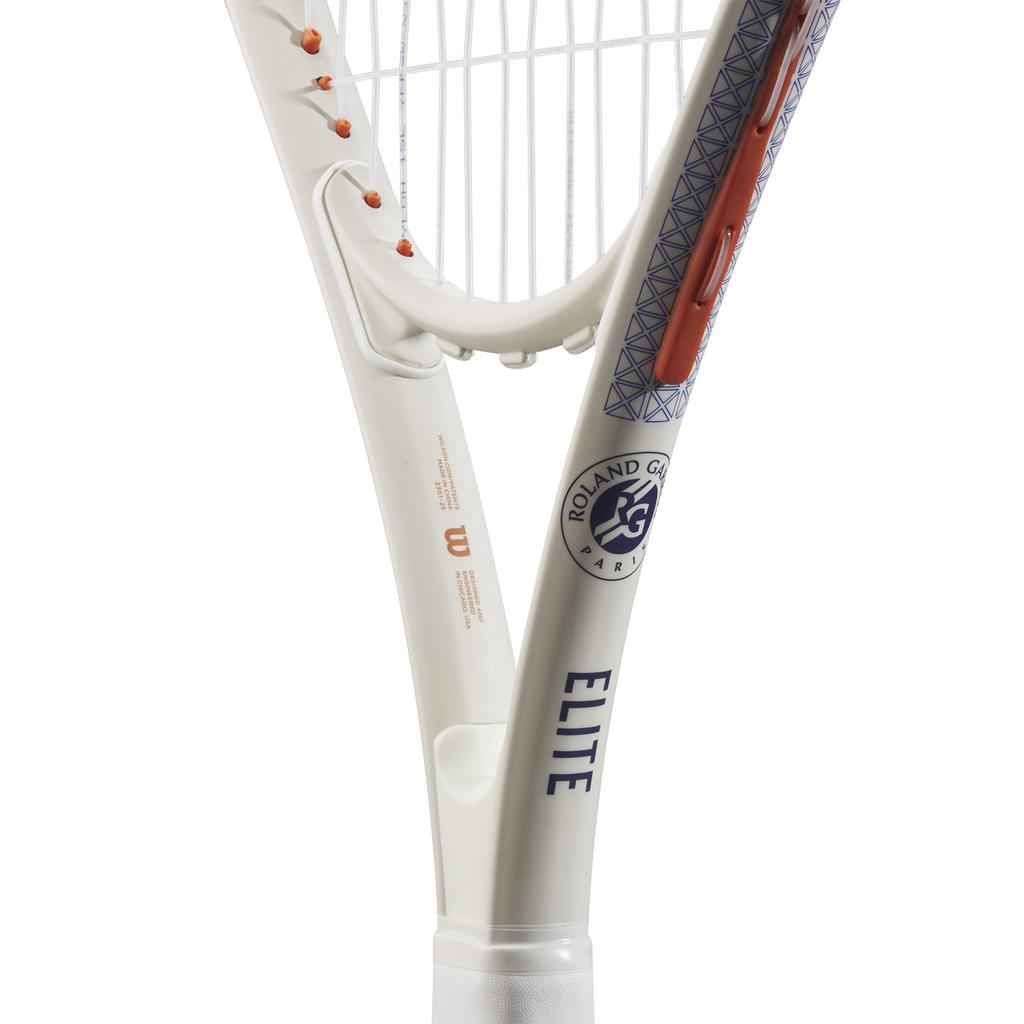 Wilson Roland Garros Elite Tennis Racquet, Unisex White Tennis Racket