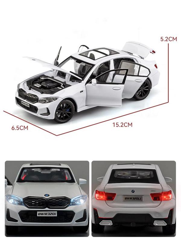 New 1:32 320i THE 3 G20 2023 Alloy Diecasts & Toy Vehicles Metal Toy Car Model Sound and light Collection Kids Toy
