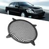KIMISS Car Audio Speaker Cover - Plastic Mesh Cover Subwoofer Speaker Modification Protect Guard Decorative Circle Cover (Black) (10in)
