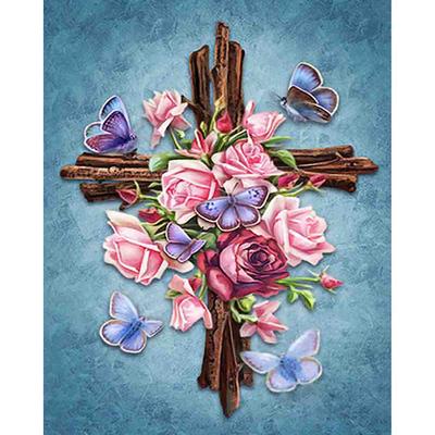 5D DIY Diamond Painting Cross Stitch Flowers and Butterflies Anima Embroidery Rhinestone Mosaic Painting Gift