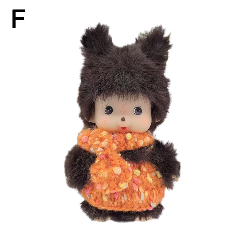Kawaii Kindergarten Mochi Puppe 15cm PP Baumwolle Affe Plüschpuppe Handpuppe Tasche Anhänger Anhänger Geschenk Plüschtier