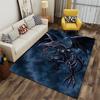 Metallic Dragon in Dark Sky suitable as a non-slip mat for the living room or bedroom sofa
