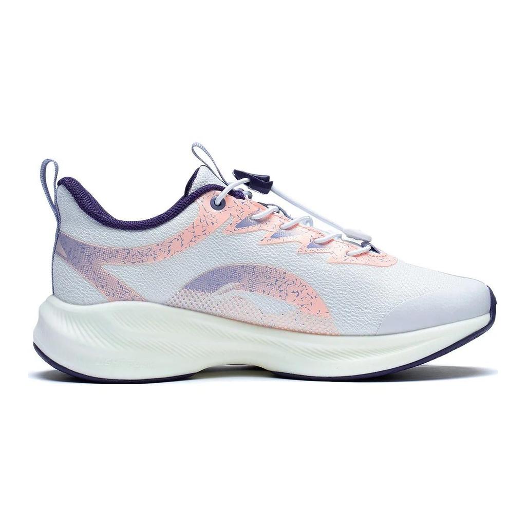 LiNing Youth Battle Falcon Non-Slip Wear-Resistant Breathable Low-Top Running Shoes Kids sneakers White YKFT004-6