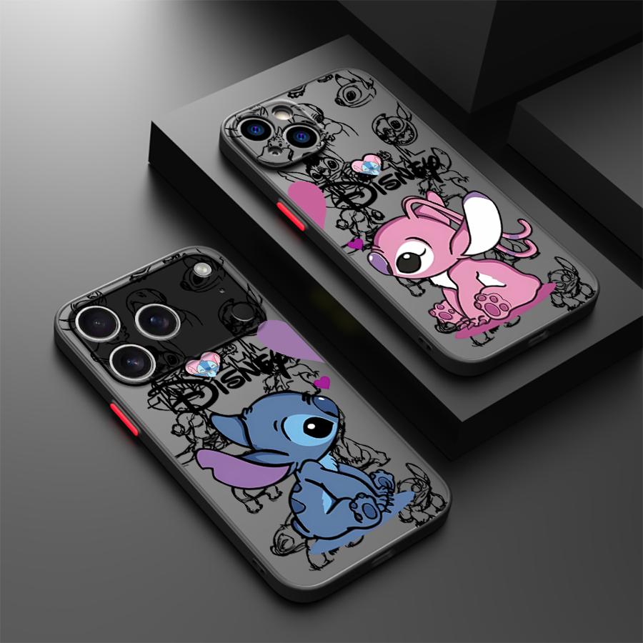 The Cartoon Angie Stitch Case for iPhone 17 Pro Max 12 15 XS XR 7 8 SE 11 17e 16 Plus 13 Mini Air 14 Back Phone Cover