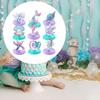 Mermaid Honeycomb Centerpieces,Mermaid Themed Birthday Party Decorations Cartoon under The